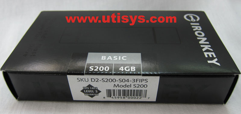 4GB IronKey Basic S200 SKU D2-S200-S04-3FIPS